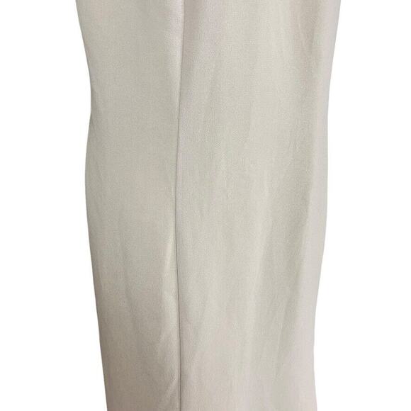 David's Bridal Womens Mother of the Bride Beaded Neutral Taupe Dress sz 16 WP - Picture 3 of 16